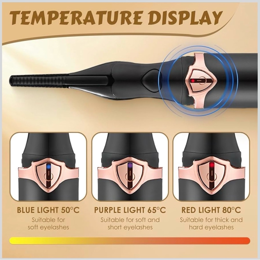 Black Eyelash Curler and Eyebrow Pencil Set - Picture 14 of 16